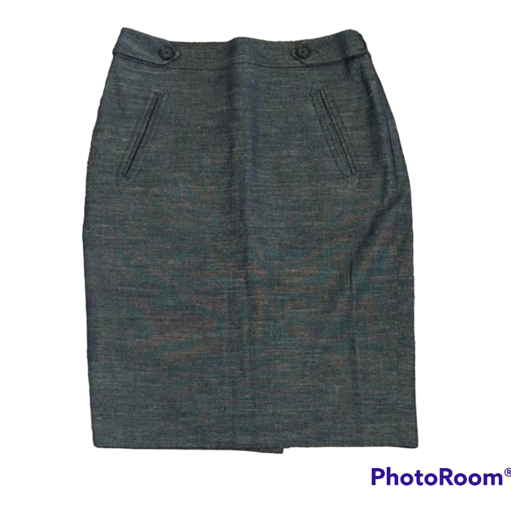 Navy Blue Pencil Skirt Ann Taylor Loft